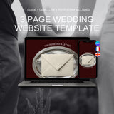 Elegant Minimalist Wedding Website Template 04 | Canva Digital Invitation with RSVP