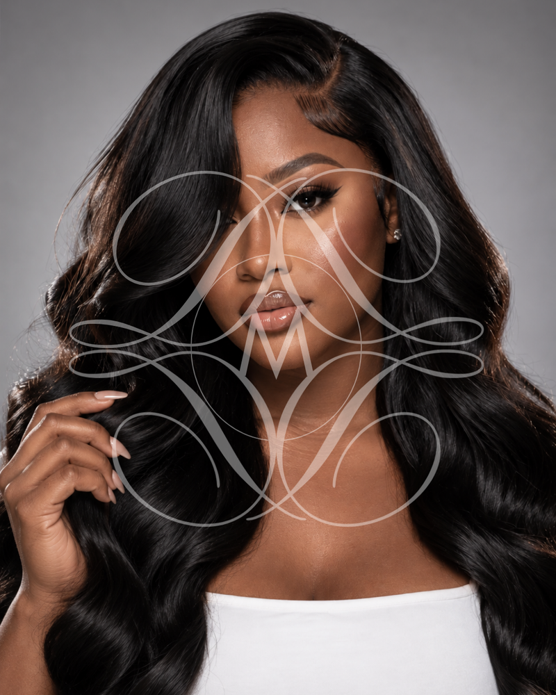 Pack modèles IA – Mèches raw hair – visuel 1