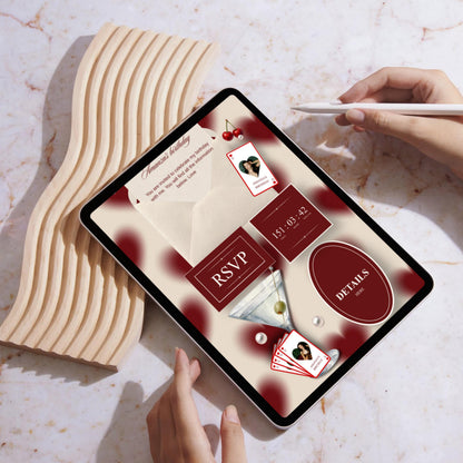 Queen of Hearts Casino Birthday Invitation Website Template 07 | Canva Digital Evite with RSVP