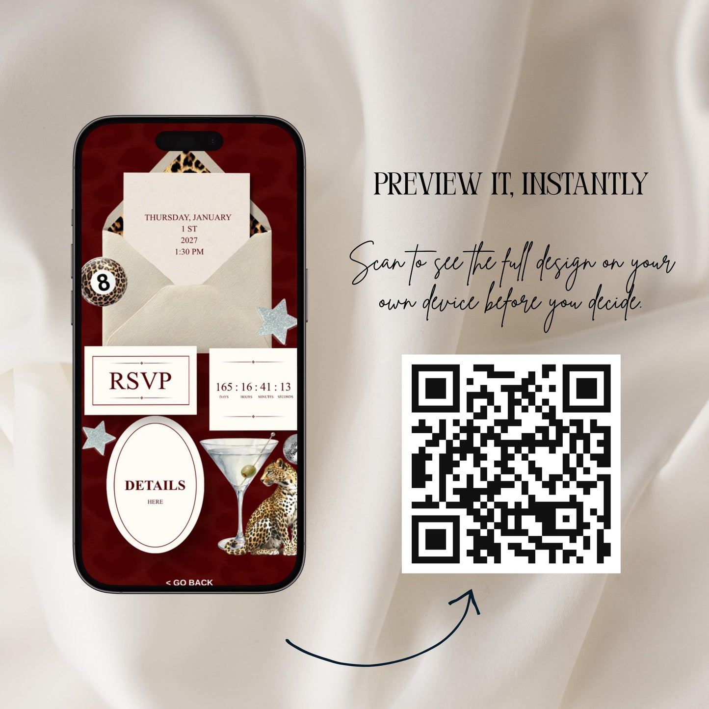 Leopard Print Birthday Invitation Website Template 01 | Canva Digital Evite with RSVP