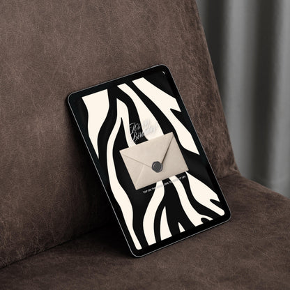 Zebra Print Birthday Invitation Website Template 02 | Canva Digital Evite with RSVP
