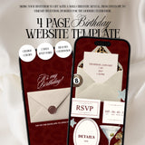 Leopard Print Birthday Invitation Website Template 01 | Canva Digital Evite with RSVP