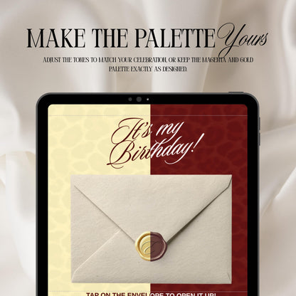 Leopard Print Birthday Invitation Website Template 01 | Canva Digital Evite with RSVP