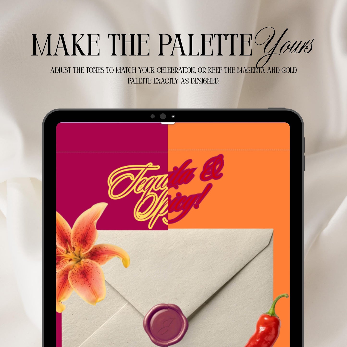 Tequila Fiesta Birthday Invitation Website Template 06 | Canva Digital Evite with RSVP