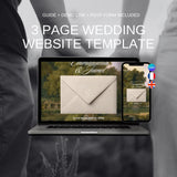 Luxury Wedding Website Template 01 | Canva Digital Invitation with RSVP and Countdown